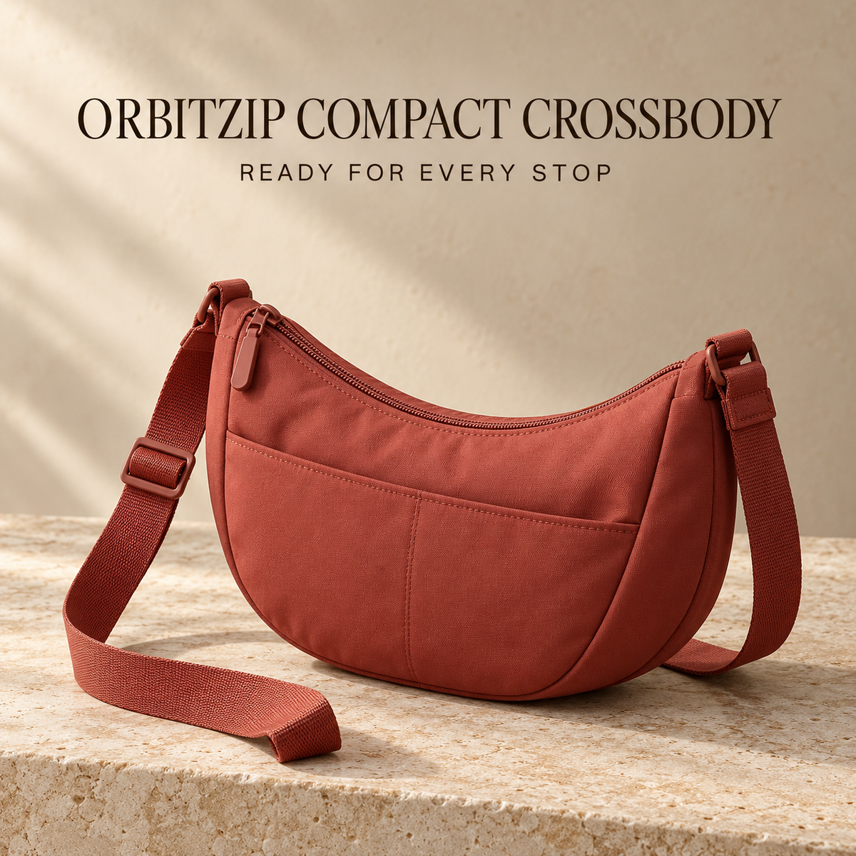 NAVIREXO™ OrbitZip Compact Crossbody